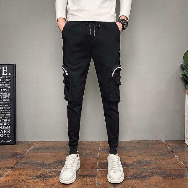 2021 new personalidade lado es bolsos decorao harem roupas masculinas simples streetwear hip hop preto corredores calas casuais 36-28 ul4a, Black
2021 new personalidade lado es bolsos decorao harem roupas masculinas simples streetwear hip hop preto corredores calas casuais 36-28 ul4a, Black