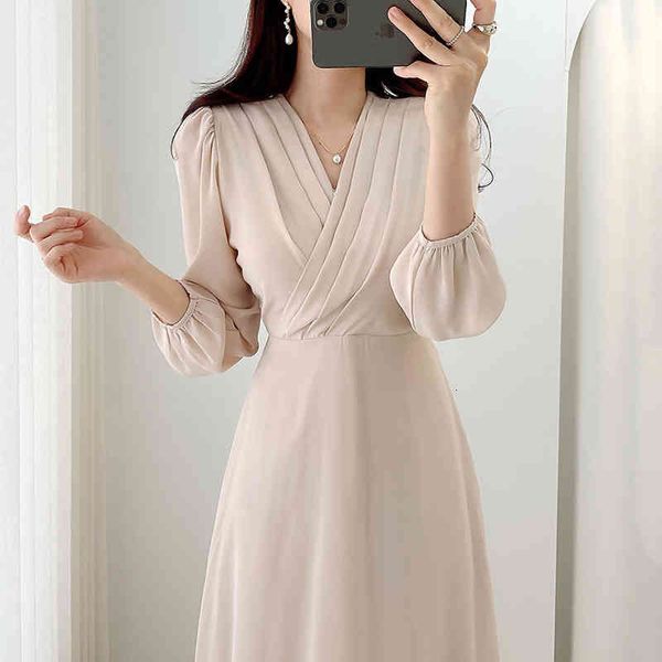 casual dresses korean chic french gentle thin v-neck crimp design feeling lace up waist over knee long sleeve chiffon f3l9, Black;gray
casual dresses korean chic french gentle thin v-neck crimp design feeling lace up waist over knee long sleeve chiffon f3l9, Black;gray