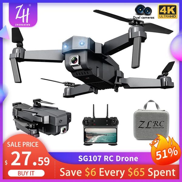 drones sg107 rc drone 4k hd profesional wifi fpv dual camera wide angle mini dron video optical flow height hold foldable quadcopter
drones sg107 rc drone 4k hd profesional wifi fpv dual camera wide angle mini dron video optical flow height hold foldable quadcopter