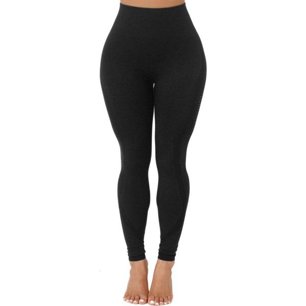 women's leggings ladies' high waist fitness melon booty seamless hollow out hip-lifting sliming sports, Black
women's leggings ladies' high waist fitness melon booty seamless hollow out hip-lifting sliming sports, Black
