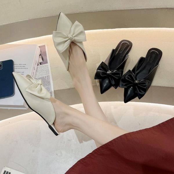 slippers butterfly-knot shoes low pointed toe mules for women 2021 female slides loafers cover summer flat hoof heels pu but, Black
slippers butterfly-knot shoes low pointed toe mules for women 2021 female slides loafers cover summer flat hoof heels pu but, Black