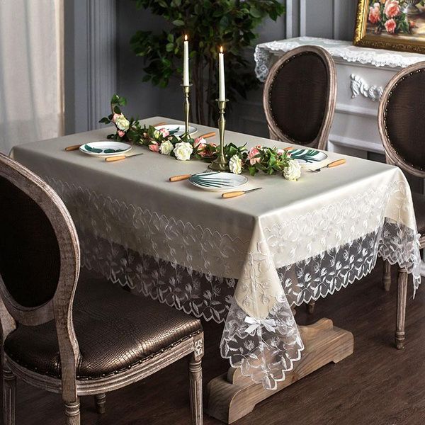table cloth european lace tablecloths rectangular square home party event kitchen meal tea cover champagne 130x180cm
table cloth european lace tablecloths rectangular square home party event kitchen meal tea cover champagne 130x180cm