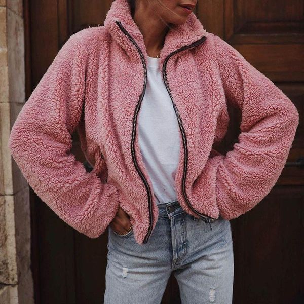 women's jackets women 2021 autumn winter plush cardigan short jacket solid lamb wool coat fashion plus size coats, Black;brown
women's jackets women 2021 autumn winter plush cardigan short jacket solid lamb wool coat fashion plus size coats, Black;brown