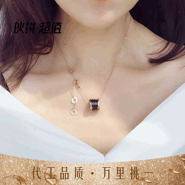 chaoren titanium little red man spring pendant women's ceramic sweater chain stainless steel small waist necklace, Silver
chaoren titanium little red man spring pendant women's ceramic sweater chain stainless steel small waist necklace, Silver