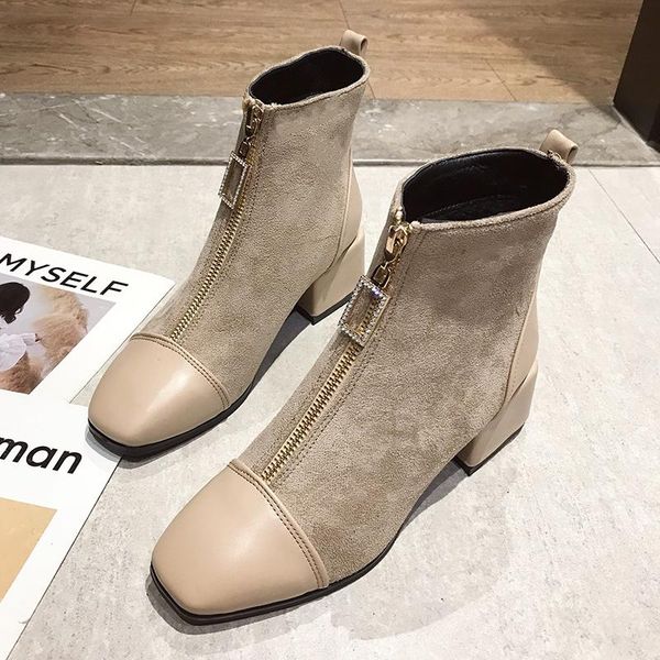 boots 2021 autumn female fashion ankle black zipper casual shoes woman square high heels flock leather ladies
boots 2021 autumn female fashion ankle black zipper casual shoes woman square high heels flock leather ladies