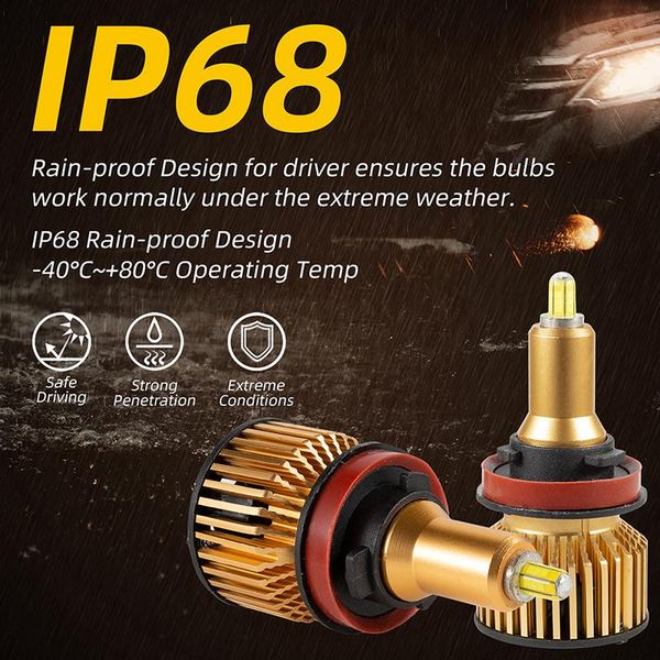 car headlights 1 pair 6-side 360° 3d csp led h8/h9h11 headlight conversion kit bulbs high/low beam
car headlights 1 pair 6-side 360° 3d csp led h8/h9h11 headlight conversion kit bulbs high/low beam