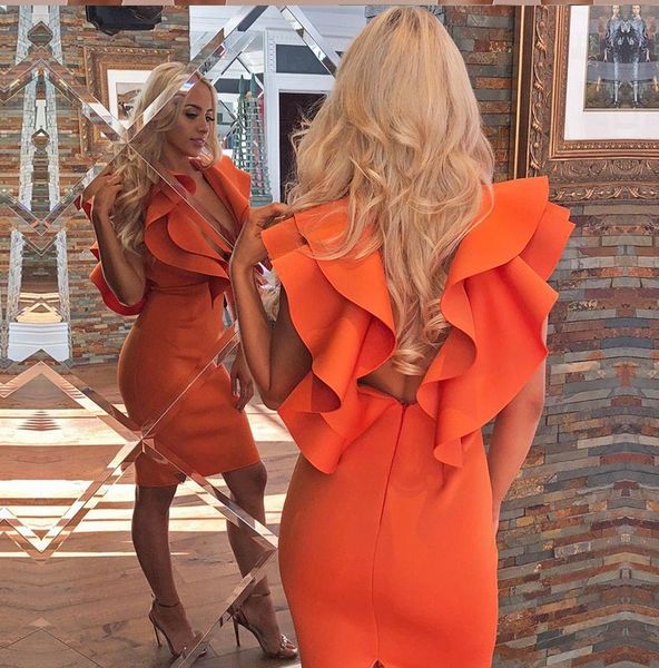 cocktail 2021 new es orange sheath prom arabic dubai women v-neck ruffles short evening occasion gowns party wear j43i, Black
cocktail 2021 new es orange sheath prom arabic dubai women v-neck ruffles short evening occasion gowns party wear j43i, Black