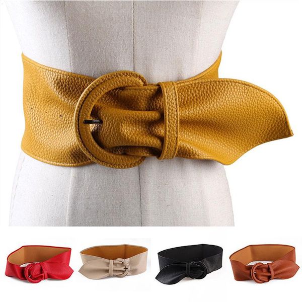 belts women fashion dresses coat waist belt female wide leather metal pin buckle decorative girdle solid color corset, Black;brown
belts women fashion dresses coat waist belt female wide leather metal pin buckle decorative girdle solid color corset, Black;brown