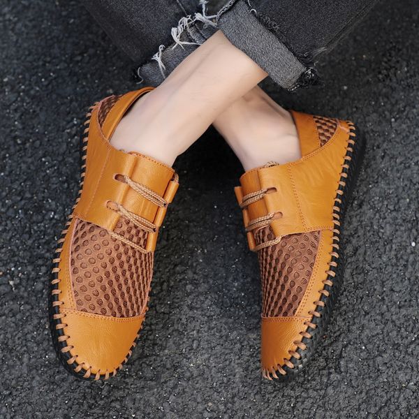 Summer Men Casual Shoes Breathable Mens Sneakers Hand Made Loafers Leather Men Moccasins Luxury Driving Shoes Zapatos Hombre, Black
Summer Men Casual Shoes Breathable Mens Sneakers Hand Made Loafers Leather Men Moccasins Luxury Driving Shoes Zapatos Hombre, Black