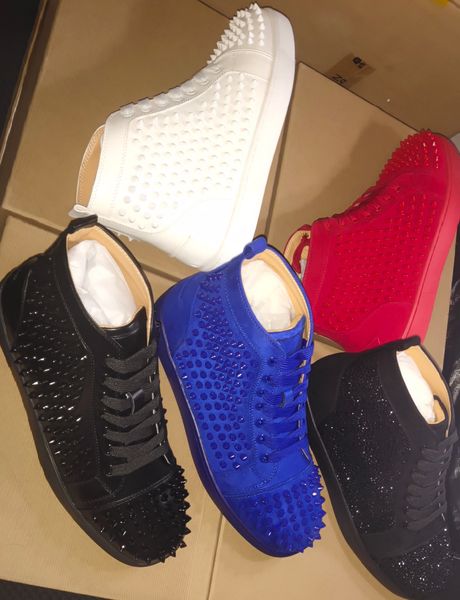 2022 bottom is red high gang ankle boots shoes studded spikes flats luxury shoe for mens women party genuine leather casual sneakers, Black
2022 bottom is red high gang ankle boots shoes studded spikes flats luxury shoe for mens women party genuine leather casual sneakers, Black