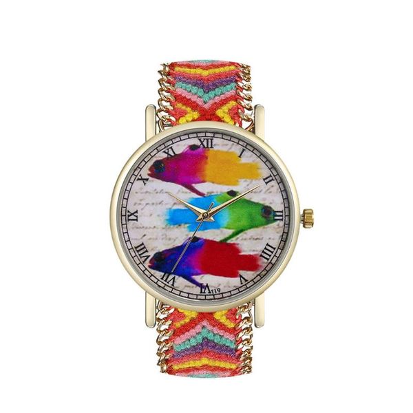 wristwatches creative women watches multicolour fish dial ladies quartz wristwatch multicolor strap fashion clock gift relojes para mujer 53, Slivery;brown
wristwatches creative women watches multicolour fish dial ladies quartz wristwatch multicolor strap fashion clock gift relojes para mujer 53, Slivery;brown