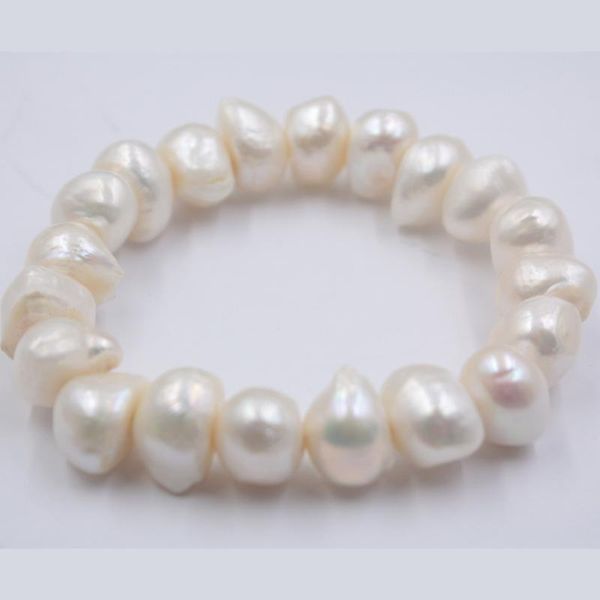 other bracelets 13-14mm real natural freshwater baroque pearl & bangles for women big jewelry gift elastic rope 17-18cml, Golden;silver
other bracelets 13-14mm real natural freshwater baroque pearl & bangles for women big jewelry gift elastic rope 17-18cml, Golden;silver