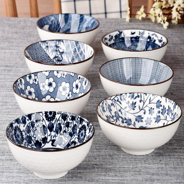 bowls japanese-style 4.5-inch rice bowl single household small ceramic eating jingdezhen blue and white porcelain tableware
bowls japanese-style 4.5-inch rice bowl single household small ceramic eating jingdezhen blue and white porcelain tableware