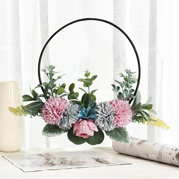 decorative flowers & wreaths garland artificial ring wreath rattan circle door act the role ofing wall decoration
decorative flowers & wreaths garland artificial ring wreath rattan circle door act the role ofing wall decoration