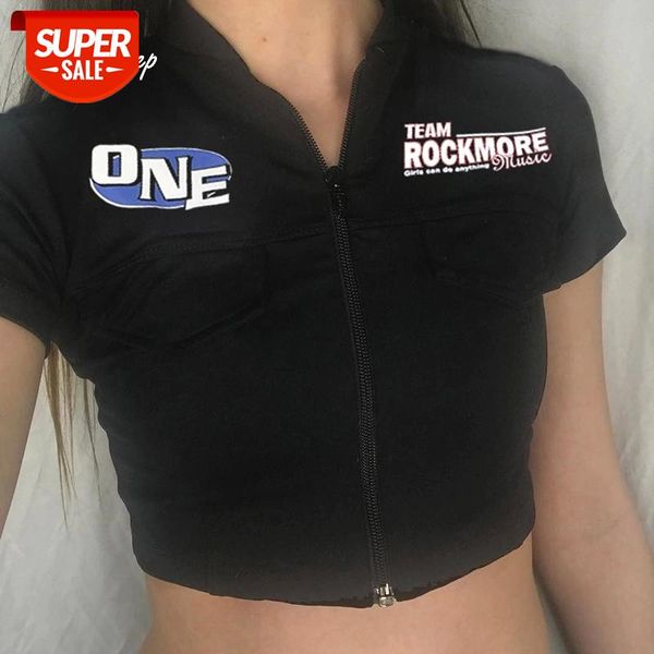weekeep letter print fitness cropped for women skinny summer short sleeve punk woman tshirt streetwear zipper outerwear #zw3c, White
weekeep letter print fitness cropped for women skinny summer short sleeve punk woman tshirt streetwear zipper outerwear #zw3c, White