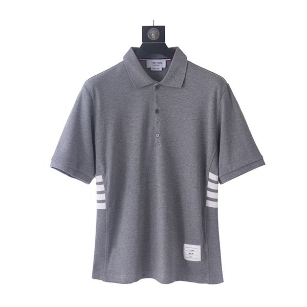 correct tb t-shirt half lapel summer short sleeve polo women's top, White;black
correct tb t-shirt half lapel summer short sleeve polo women's top, White;black
