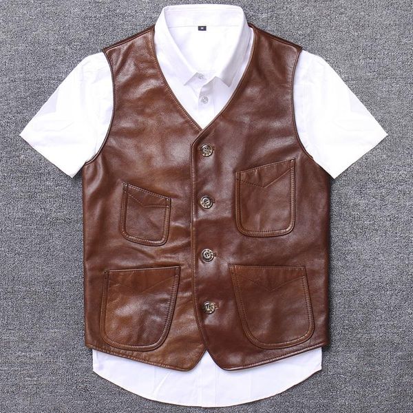 men's leather & faux genuine male head layer cowhide clothing cycling halley locomotive moldova fleet vest 2021, Black
men's leather & faux genuine male head layer cowhide clothing cycling halley locomotive moldova fleet vest 2021, Black