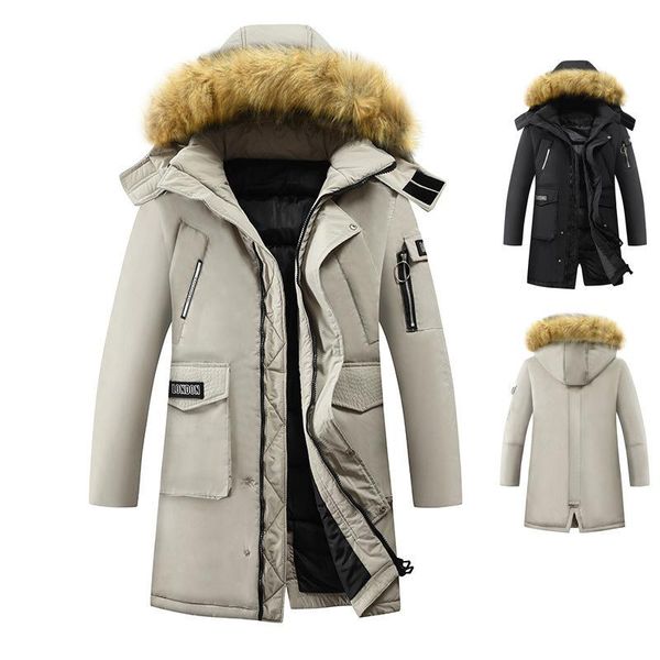 men's jackets winter cotton padded clothes thickened hooded zipper decorative jacket, Black;brown
men's jackets winter cotton padded clothes thickened hooded zipper decorative jacket, Black;brown