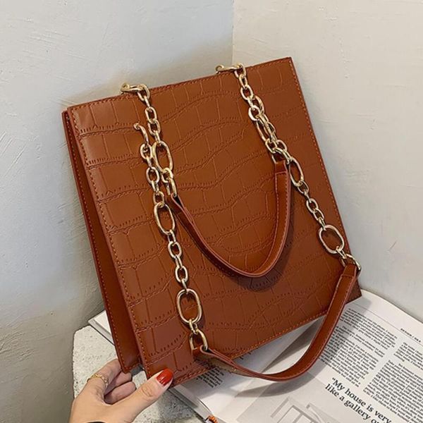 crocodile pattern large tote bag 2021 new pu leather women's designer handbag high capacity chain shoulder bags
crocodile pattern large tote bag 2021 new pu leather women's designer handbag high capacity chain shoulder bags