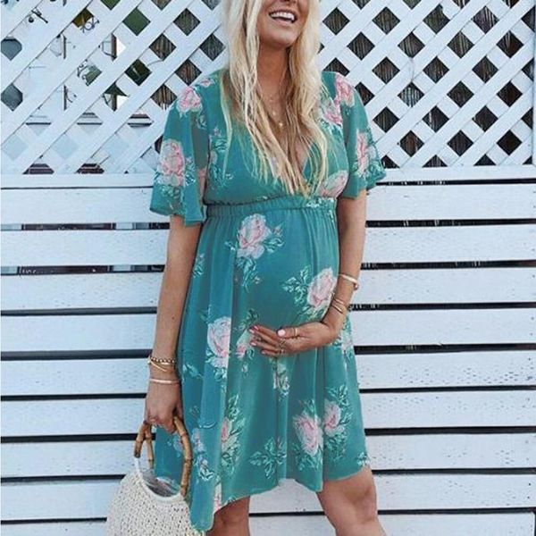 flower print pregnant dress summer womens mother lace maternity dresses short sleeve nursing pregnant pajamas flower cozy, White
flower print pregnant dress summer womens mother lace maternity dresses short sleeve nursing pregnant pajamas flower cozy, White