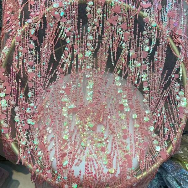 ribbon high-quality tassel sequin embroidery african sequins french mesh fabric colombian lace /evening/banquet dress /brand clothing, Pink;blue
ribbon high-quality tassel sequin embroidery african sequins french mesh fabric colombian lace /evening/banquet dress /brand clothing, Pink;blue