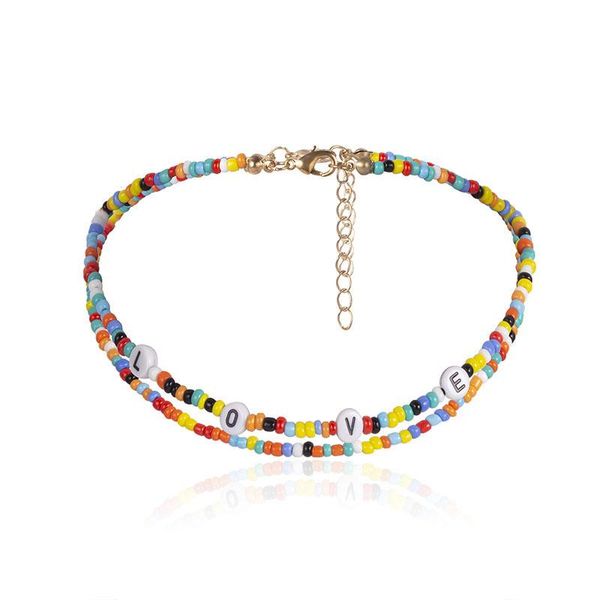 chokers 2 pcs africa beads necklace for women initial charm choker women's short neck chains boho chocker summer beach jewelry, Golden;silver 
chokers 2 pcs africa beads necklace for women initial charm choker women's short neck chains boho chocker summer beach jewelry, Golden;silver