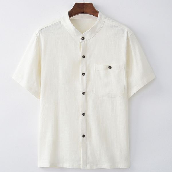 luxury t-shirts summer men's linen shirt men's short sleeve t-shirt dad's middle-aged loose cardigan, Black
luxury t-shirts summer men's linen shirt men's short sleeve t-shirt dad's middle-aged loose cardigan, Black