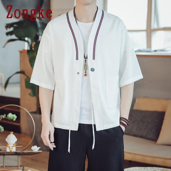 men's casual shirts zongke striped kimono men clothing cardigan harajuku shirt summer japanese streetwear -5xl 2021 arrivals, White;black
men's casual shirts zongke striped kimono men clothing cardigan harajuku shirt summer japanese streetwear -5xl 2021 arrivals, White;black