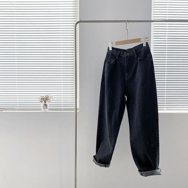women's jeans 2021 spring vintage women wide leg solid color washed denim straight pants korean show slim, Blue
women's jeans 2021 spring vintage women wide leg solid color washed denim straight pants korean show slim, Blue