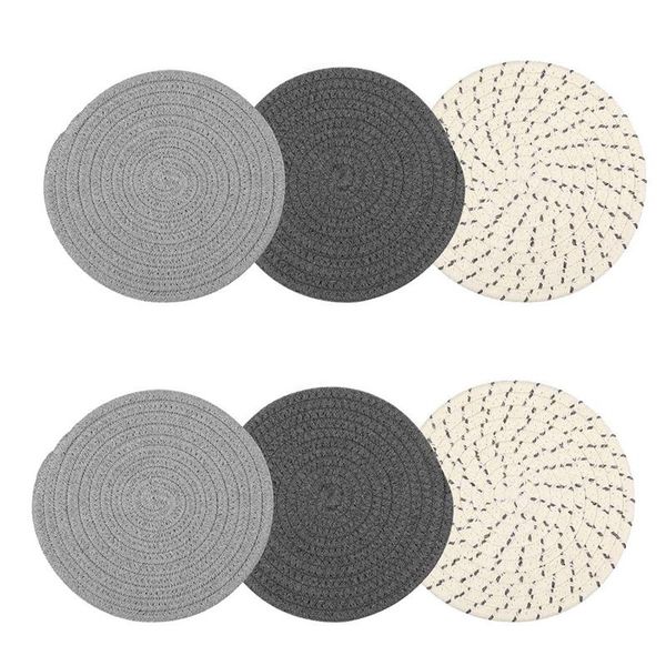 mats & pads 6 pcs pot holders set(2 sizes),7 in trivets for kitchens and 4.33 coasters,cotton thread weave holdersfor cooking
mats & pads 6 pcs pot holders set(2 sizes),7 in trivets for kitchens and 4.33 coasters,cotton thread weave holdersfor cooking