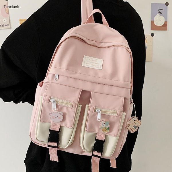 backpack classic fashion waterproof women kawaii college bookbag for girl school bag black travel mochila female nylon rucksack
backpack classic fashion waterproof women kawaii college bookbag for girl school bag black travel mochila female nylon rucksack