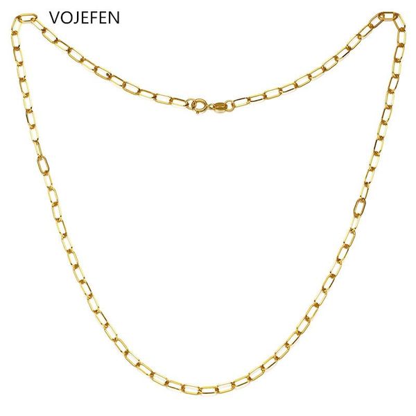 chains vojefen au750 pure yellow gold necklace big chain real 18k choker fine jewelry for women /men wedding gift, Silver
chains vojefen au750 pure yellow gold necklace big chain real 18k choker fine jewelry for women /men wedding gift, Silver