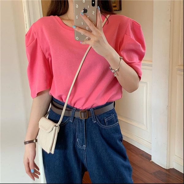 brief slim women girls tee solid 2021 loose leisure basic thin all match chic students short sleeves t shirts, White
brief slim women girls tee solid 2021 loose leisure basic thin all match chic students short sleeves t shirts, White