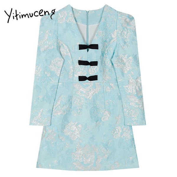 yitimuceng print mini embroiderydresses for women dress a-line spring vintage clothing v-neck long sleeve office lady 210601, Black;gray
yitimuceng print mini embroiderydresses for women dress a-line spring vintage clothing v-neck long sleeve office lady 210601, Black;gray