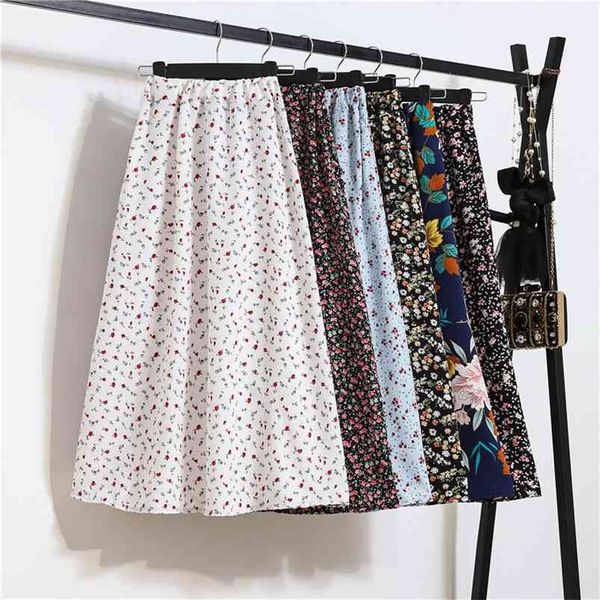 summer skirts vintage floral print chiffon a-link skirt elastic high waist casual midi skirt clothes jupe plus size 210721, Black
summer skirts vintage floral print chiffon a-link skirt elastic high waist casual midi skirt clothes jupe plus size 210721, Black