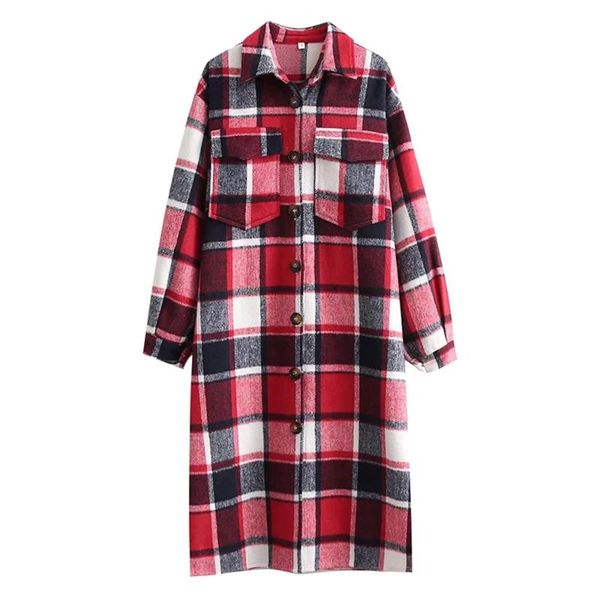 women's wool & blends bbwm 2021 autumn women red plaid long sleeve coat female vintage streetwear lapel single-breasted casual fashion, Black
women's wool & blends bbwm 2021 autumn women red plaid long sleeve coat female vintage streetwear lapel single-breasted casual fashion, Black