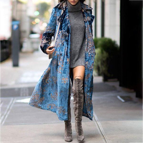 women's trench coats autumn elegant floral printed cape women coat winter casual long fashion sleeve lady double breasted outerwear, Tan;black
women's trench coats autumn elegant floral printed cape women coat winter casual long fashion sleeve lady double breasted outerwear, Tan;black