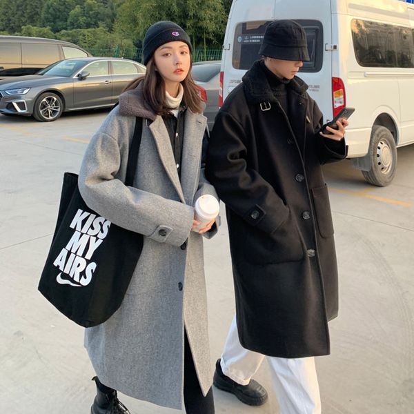 2021 new winter thick men's warm fashion casual long men style oversize woolen coat mens overcoat 0d9c, Black
2021 new winter thick men's warm fashion casual long men style oversize woolen coat mens overcoat 0d9c, Black