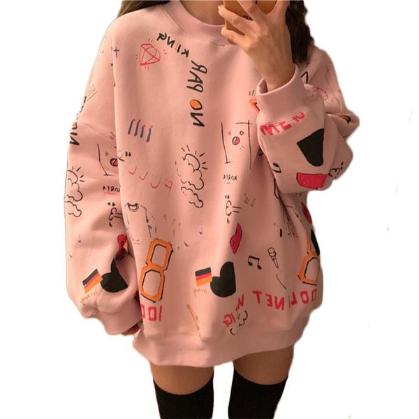 women's hoodies & sweatshirts women graphics long sleeve sweatshirt harajuku fashion casual loose outwear pullover crew neck baggy blo, Black
women's hoodies & sweatshirts women graphics long sleeve sweatshirt harajuku fashion casual loose outwear pullover crew neck baggy blo, Black