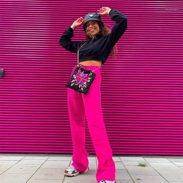 women's pants & capris neon pink fashion loose wide leg women casual high waist long trousers pantalones anchos 2021 ladies autumn swea, Black;white
women's pants & capris neon pink fashion loose wide leg women casual high waist long trousers pantalones anchos 2021 ladies autumn swea, Black;white