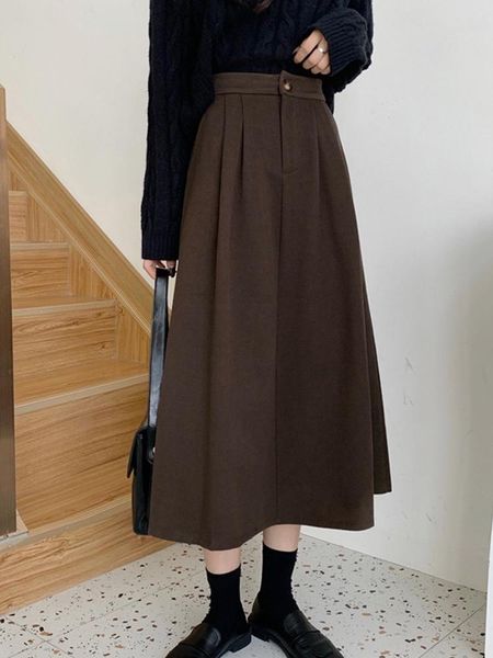 skirts brown woolen skirt women's mid length a-line in spring and autumn winter 2021 small high waist long, Black
skirts brown woolen skirt women's mid length a-line in spring and autumn winter 2021 small high waist long, Black