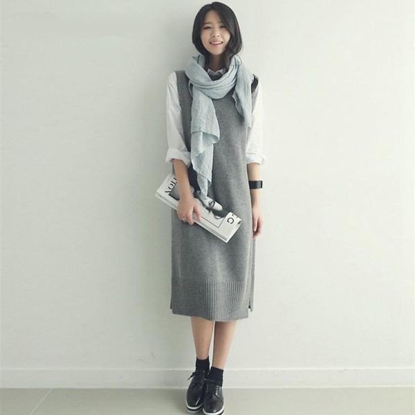 women's sweaters 2021 spring round neck hedging cashmere wool vest fashion long warm loose casual knit backing waist coat, White;black
women's sweaters 2021 spring round neck hedging cashmere wool vest fashion long warm loose casual knit backing waist coat, White;black