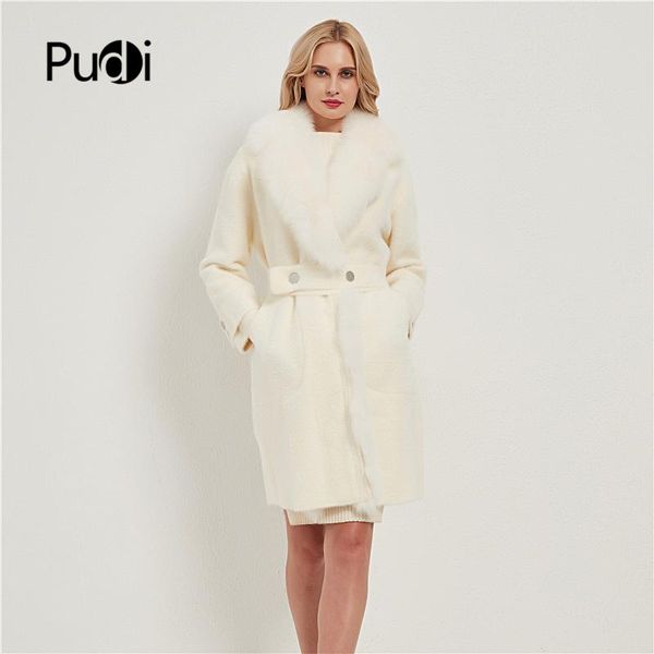 women's fur & faux pudi women real coat jacket female lady winter warm collar long nylon trench parka ct041, Black
women's fur & faux pudi women real coat jacket female lady winter warm collar long nylon trench parka ct041, Black