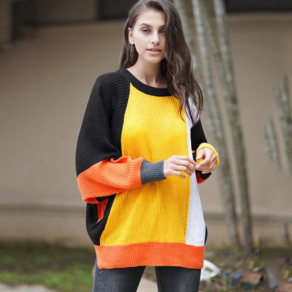 women's sweaters women knitted sweater color block batwing sleeve ribbed fashion autumn knitwear casual loose womens jumper 2021 pullov, White;black
women's sweaters women knitted sweater color block batwing sleeve ribbed fashion autumn knitwear casual loose womens jumper 2021 pullov, White;black