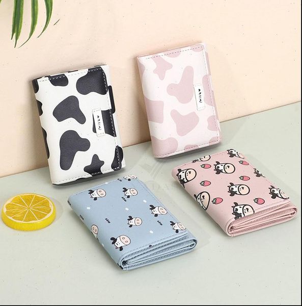 kawaii cow print wallet women cute porte feuille femme short card holder coin purse small, Red;black
kawaii cow print wallet women cute porte feuille femme short card holder coin purse small, Red;black