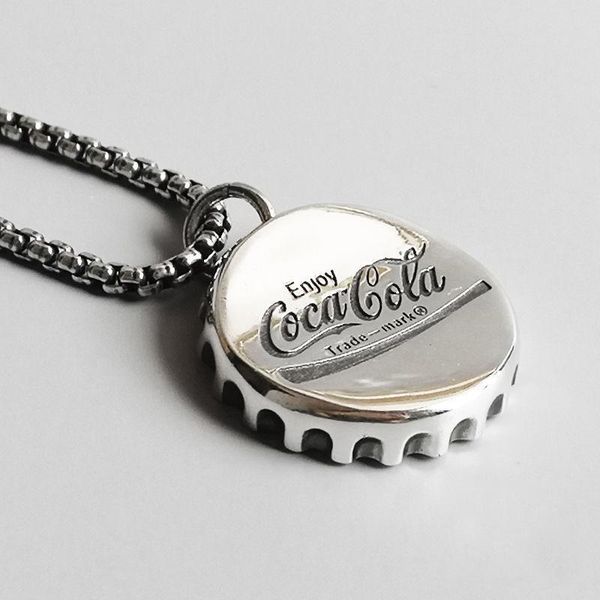 chains fashion retro tide brand pendant jump di men and women personality necklace coke bottle cap niche ins punk hip hop, Silver
chains fashion retro tide brand pendant jump di men and women personality necklace coke bottle cap niche ins punk hip hop, Silver