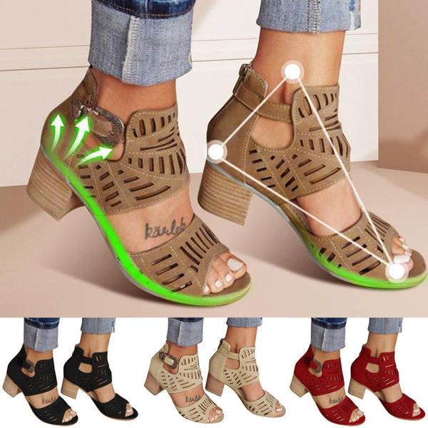 sandals vintage hollow out mid heel summer slip-on buckle ladies shoes artificial open toe casual wedding pumps women sandalias, Black
sandals vintage hollow out mid heel summer slip-on buckle ladies shoes artificial open toe casual wedding pumps women sandalias, Black