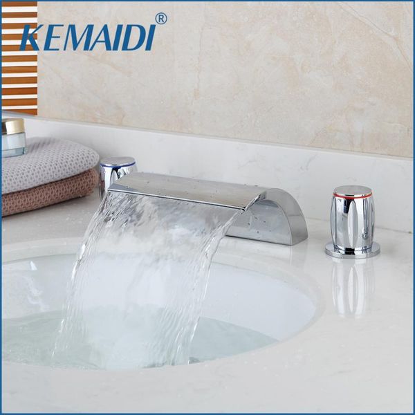 kemaidi deck mounted washbasin bathroom tap 3 pcs set flush cold water mixer taps waterfall bathroom basin faucet
kemaidi deck mounted washbasin bathroom tap 3 pcs set flush cold water mixer taps waterfall bathroom basin faucet