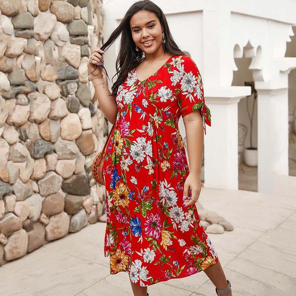 2021 new summer oversized boho women cotton floral es ladies print midi female loose aline party plus size 24nu, Black;gray
2021 new summer oversized boho women cotton floral es ladies print midi female loose aline party plus size 24nu, Black;gray