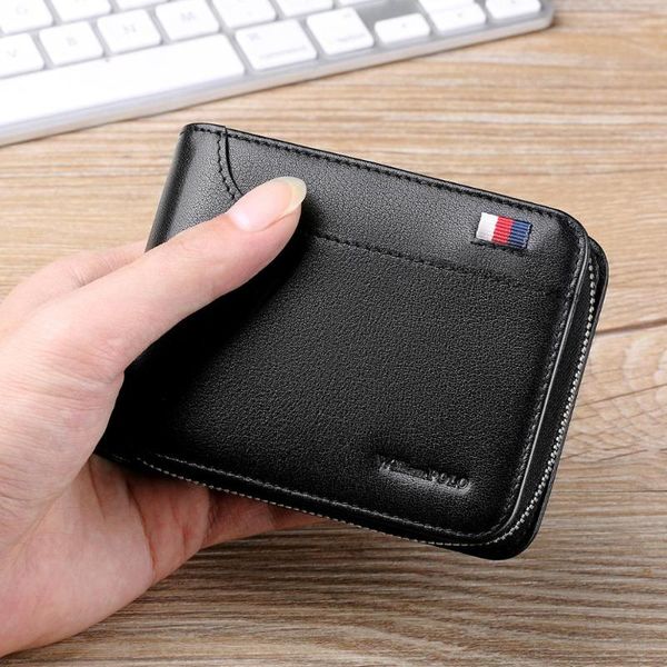card holders williampolo wallets men short genuine leather slim mini holder accordion slot snap fastener zipper cash pocket portable, Brown;gray
card holders williampolo wallets men short genuine leather slim mini holder accordion slot snap fastener zipper cash pocket portable, Brown;gray